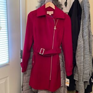 Michael kors beautiful detail, red winter coat… New with tags